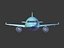 3D cartoon airplane