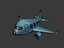 3D cartoon airplane