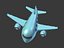 3D cartoon airplane