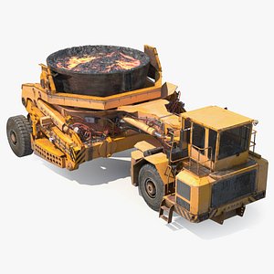 KAMAG Slag Pot Transporter Used 3D model