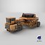 KAMAG Slag Pot Transporter Used 3D model