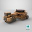 KAMAG Slag Pot Transporter Used 3D model