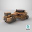 KAMAG Slag Pot Transporter Used 3D model