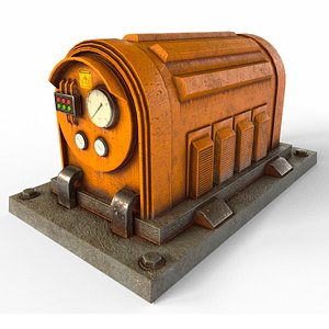 3D electrical generator industrial model