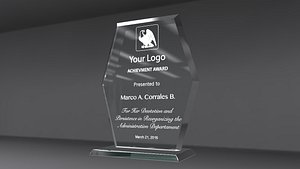 glass award obj