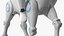 Humanoid Cyborg Child Riding Robotic Horse 3D model