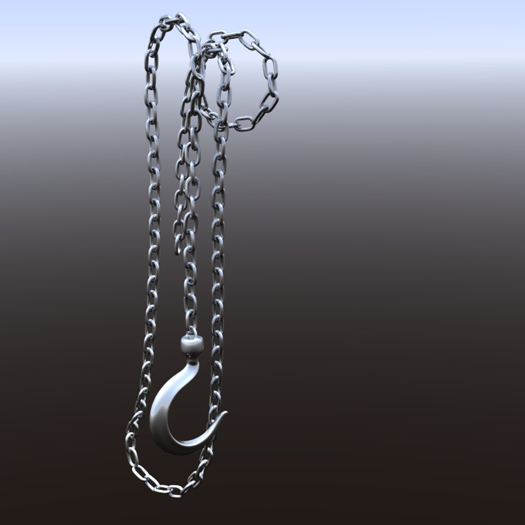 Hanging Industrial Chain Hook 3d Model