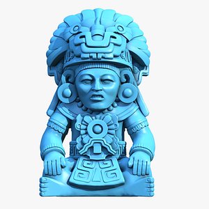3D Statue Aztec Cocojo God model