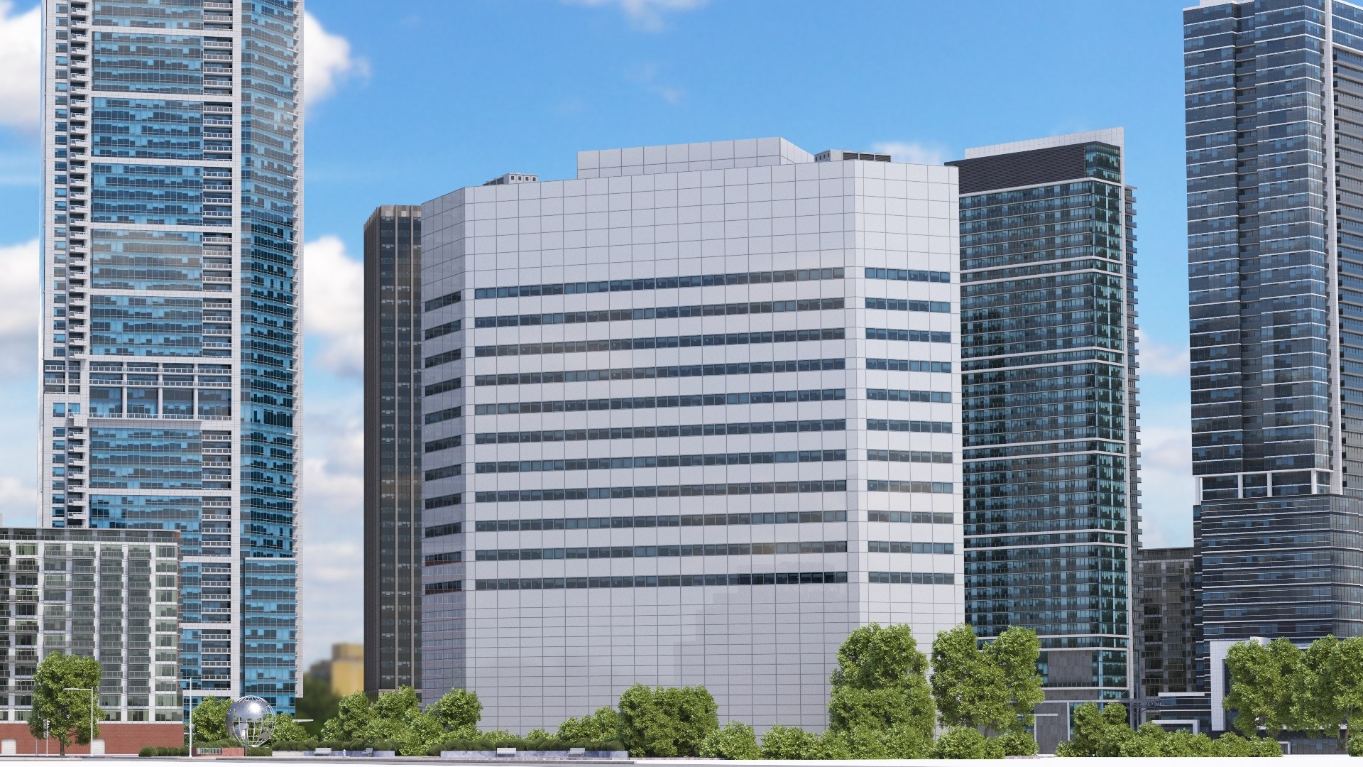 3D First Canadian Place V8 Lowpoly - TurboSquid 1789271