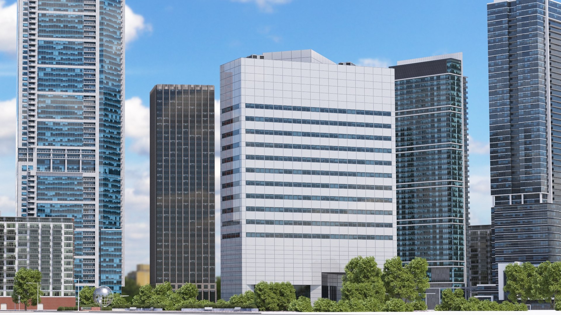 3D First Canadian Place V8 Lowpoly - TurboSquid 1789271