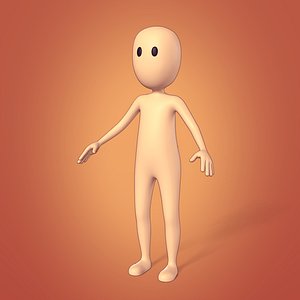 Cartoon Character 3D model