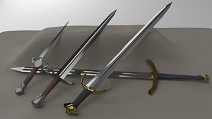 3D kit 1 straight blades model