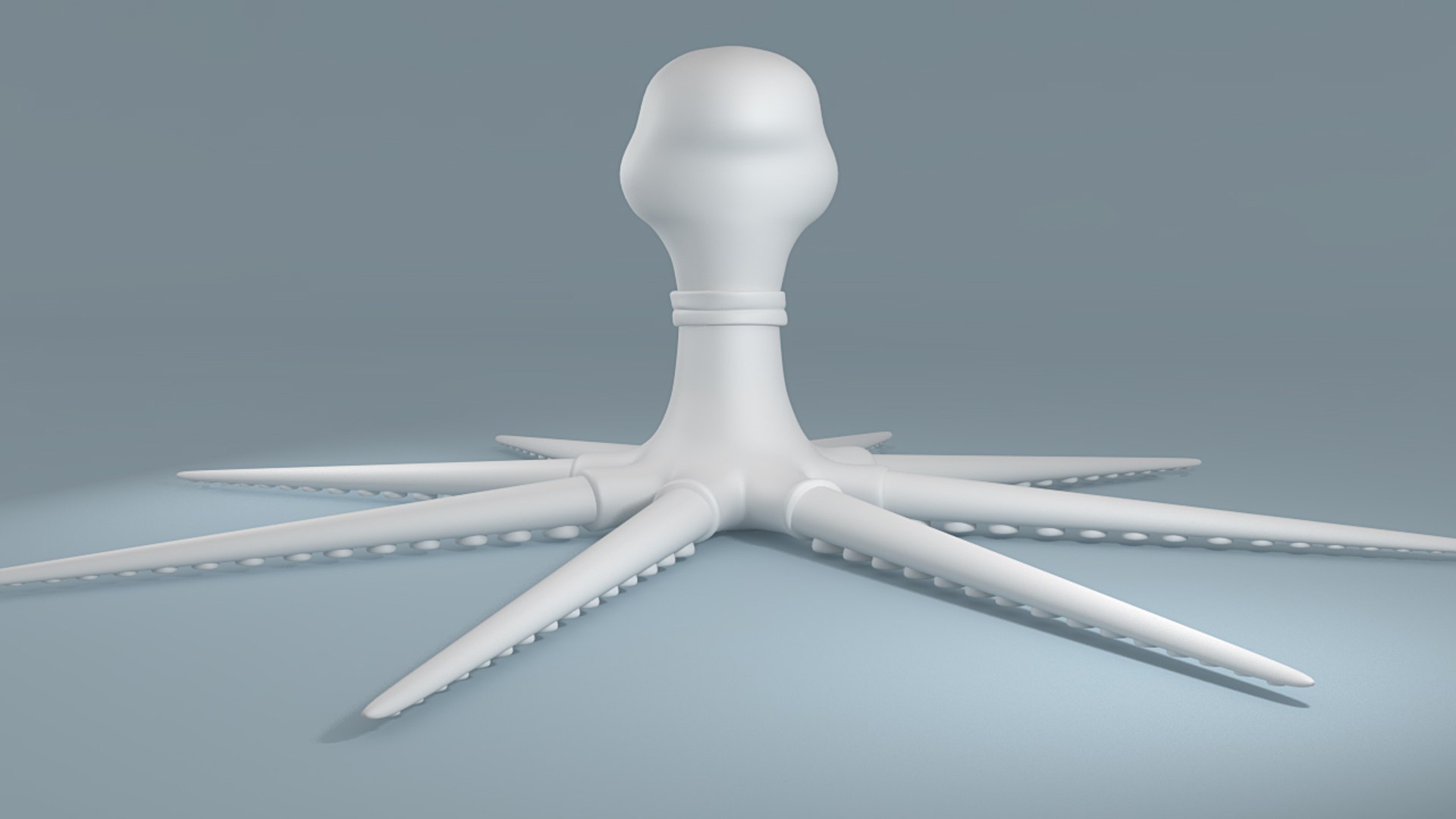 Cartoon Octopus 3d Model
