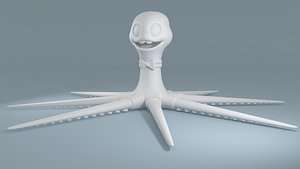 cartoon octopus 3d model