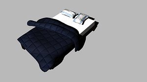 messy bed 3D model