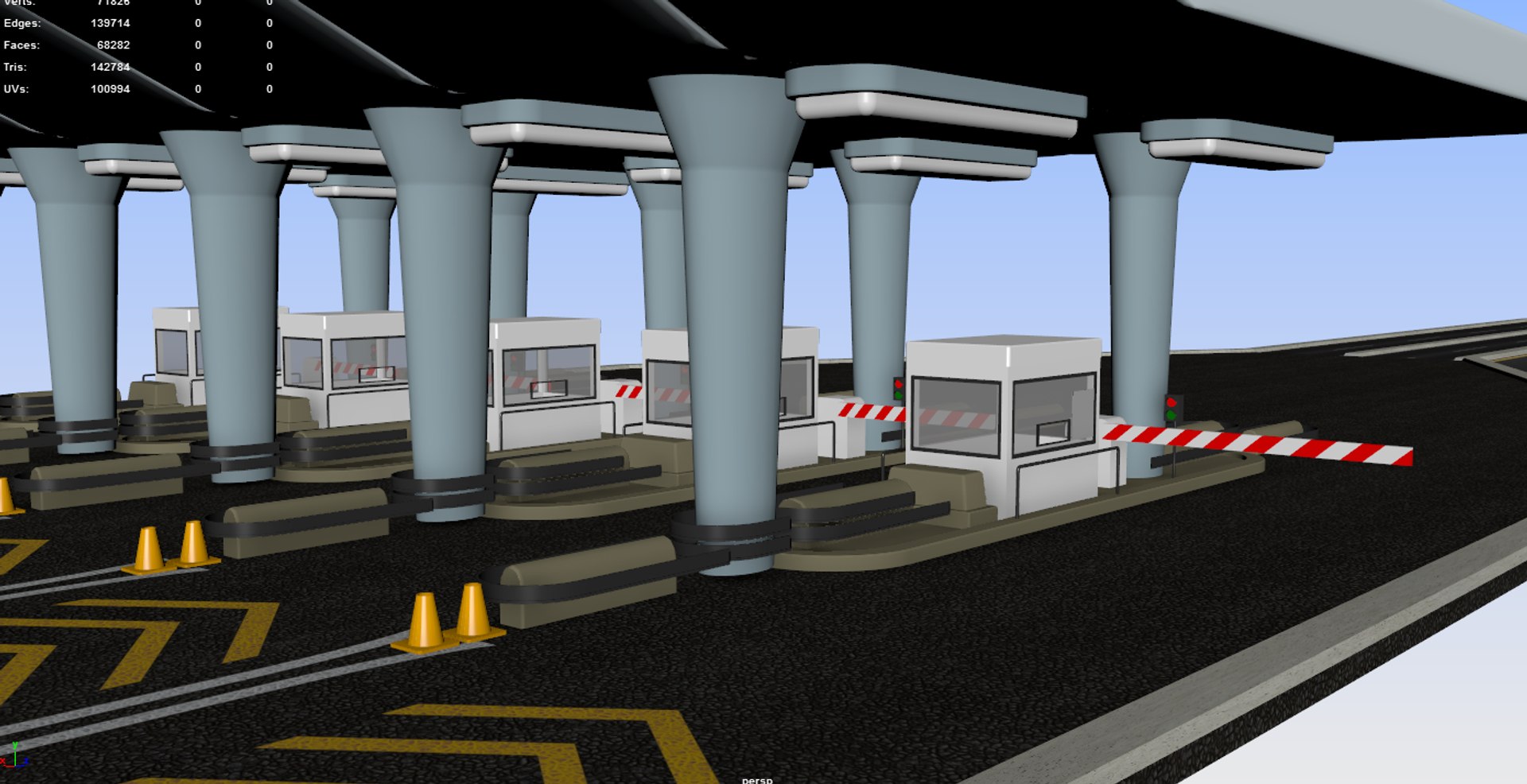 3d Model Toll Gate