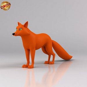 cartoon fox 3d x