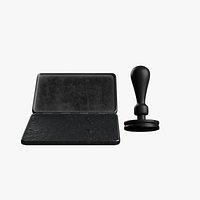 Ink pad and rubber stamp
