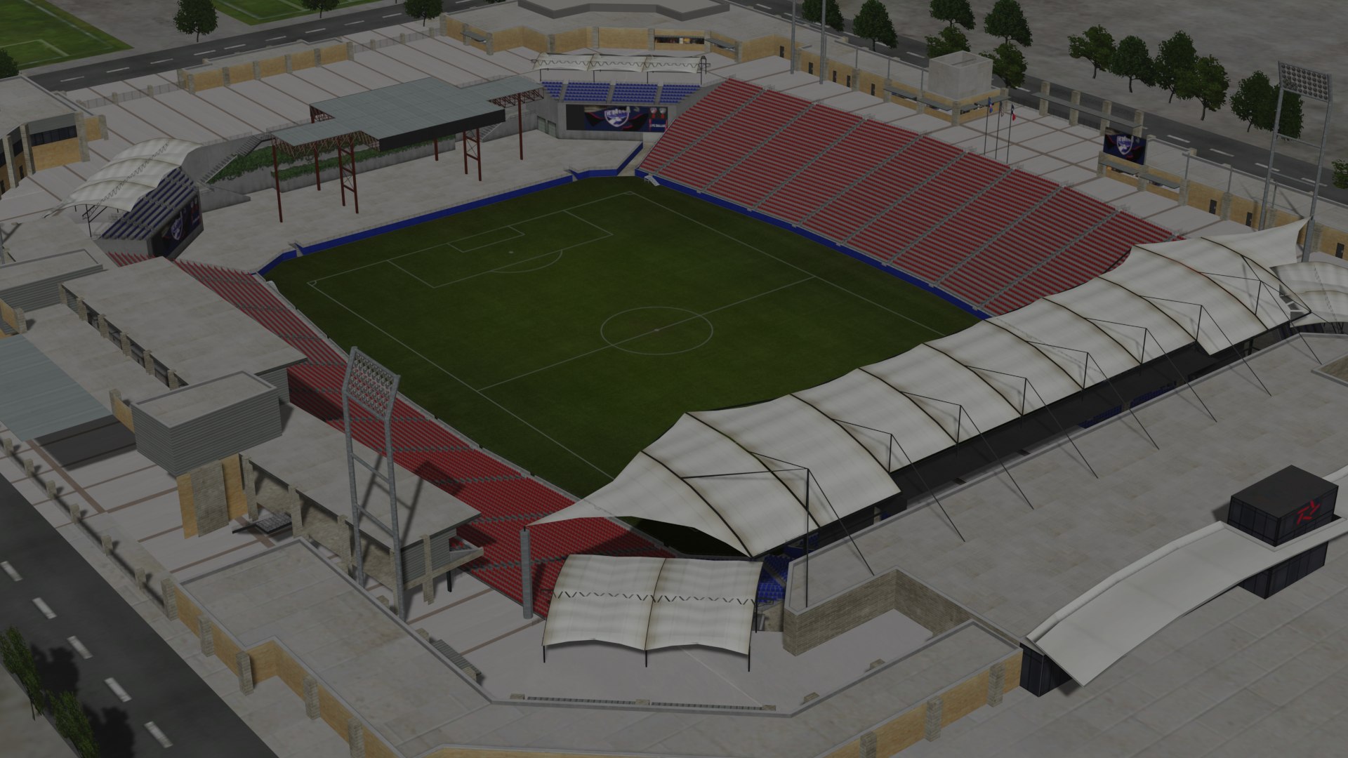 3d dallas toyota stadium turbosquid 2093074