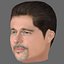 Brad Pitt Head - Low poly head for game
