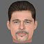 Brad Pitt Head - Low poly head for game