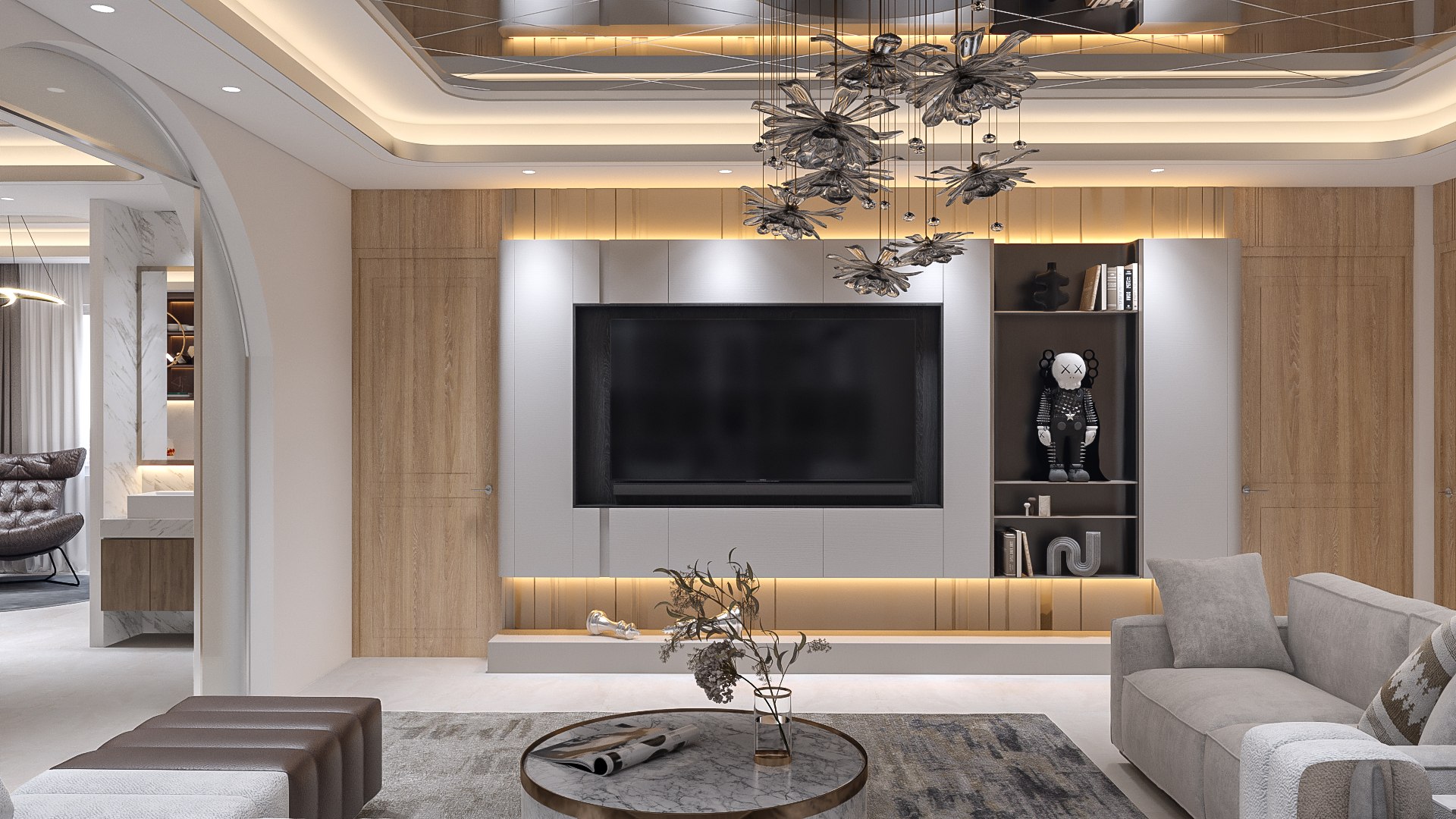 3D Living Dining Family Living Room Interior Model - TurboSquid 2033026