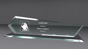 badge award 3d obj