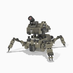 sci-fi spider robot BM9 3D model