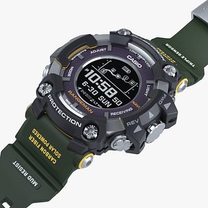 Casio G-Shock Rangeman Open Bracelet 3D Model