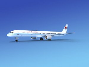 3d model airline boeing 757 757-300