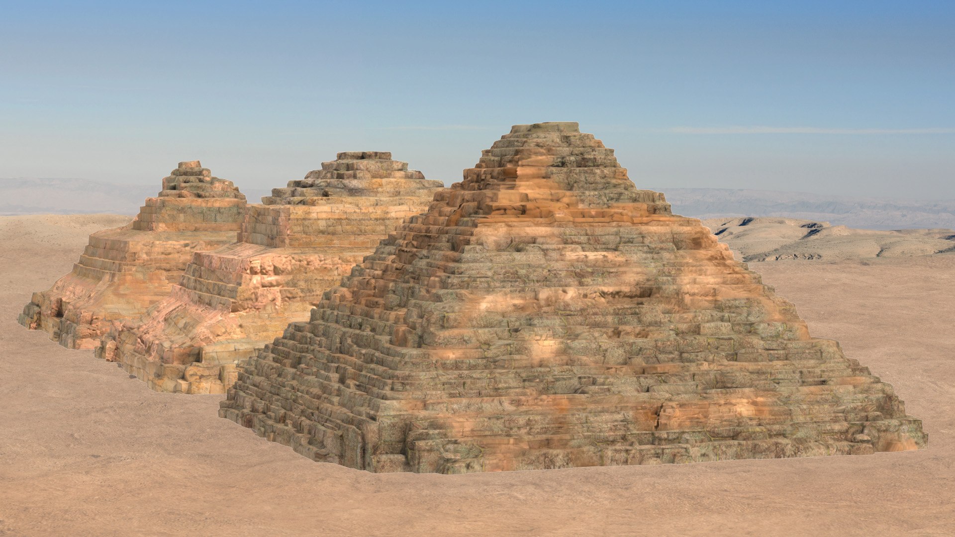 3ds Max Queen Pyramids