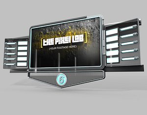 video board broadcast screen 3d 3ds