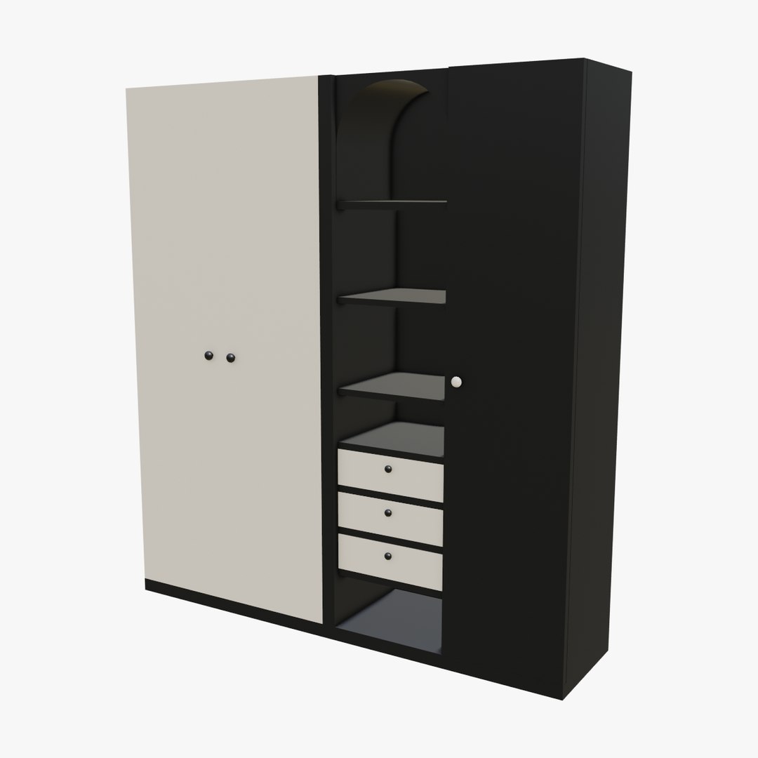 3D Wardrobe Furniture 3D model - TurboSquid 2024084