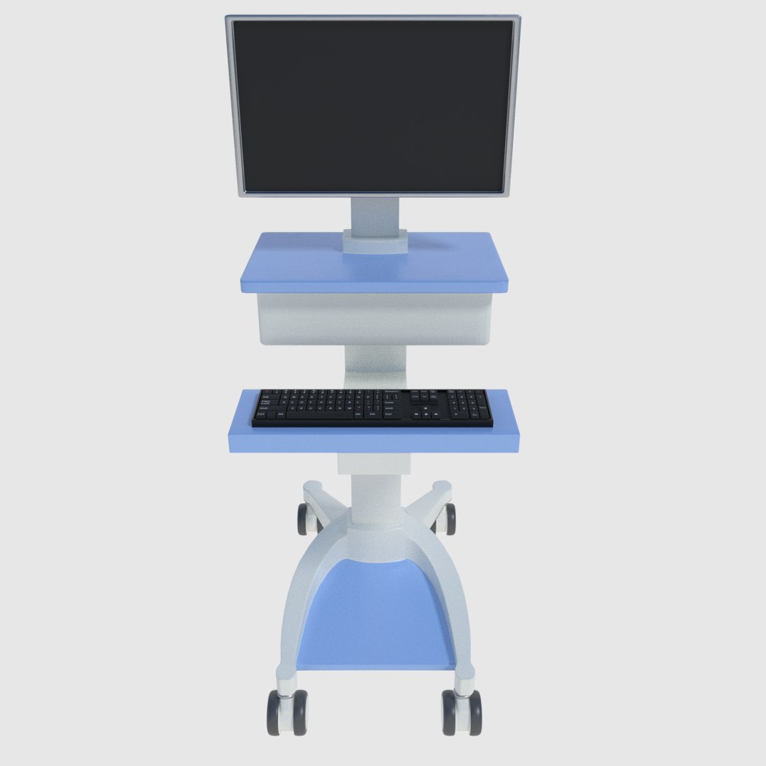 3d Model Medical Computer Cart