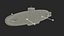 Old Wooden Submarine Rigged for Maya 3D