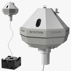 Tsunami Detection Buoy in Cable Deployment Phase
