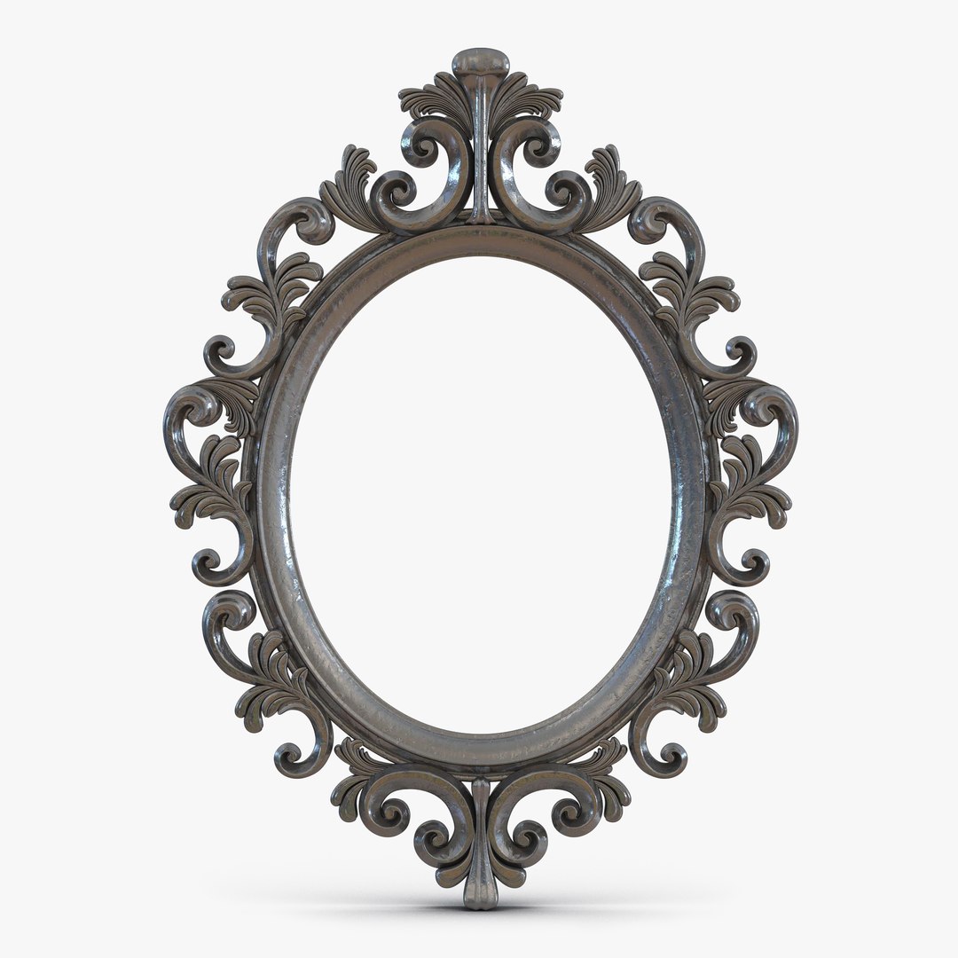 Baroque Picture Frame 6 3D model preview