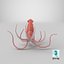 3D squid---floating