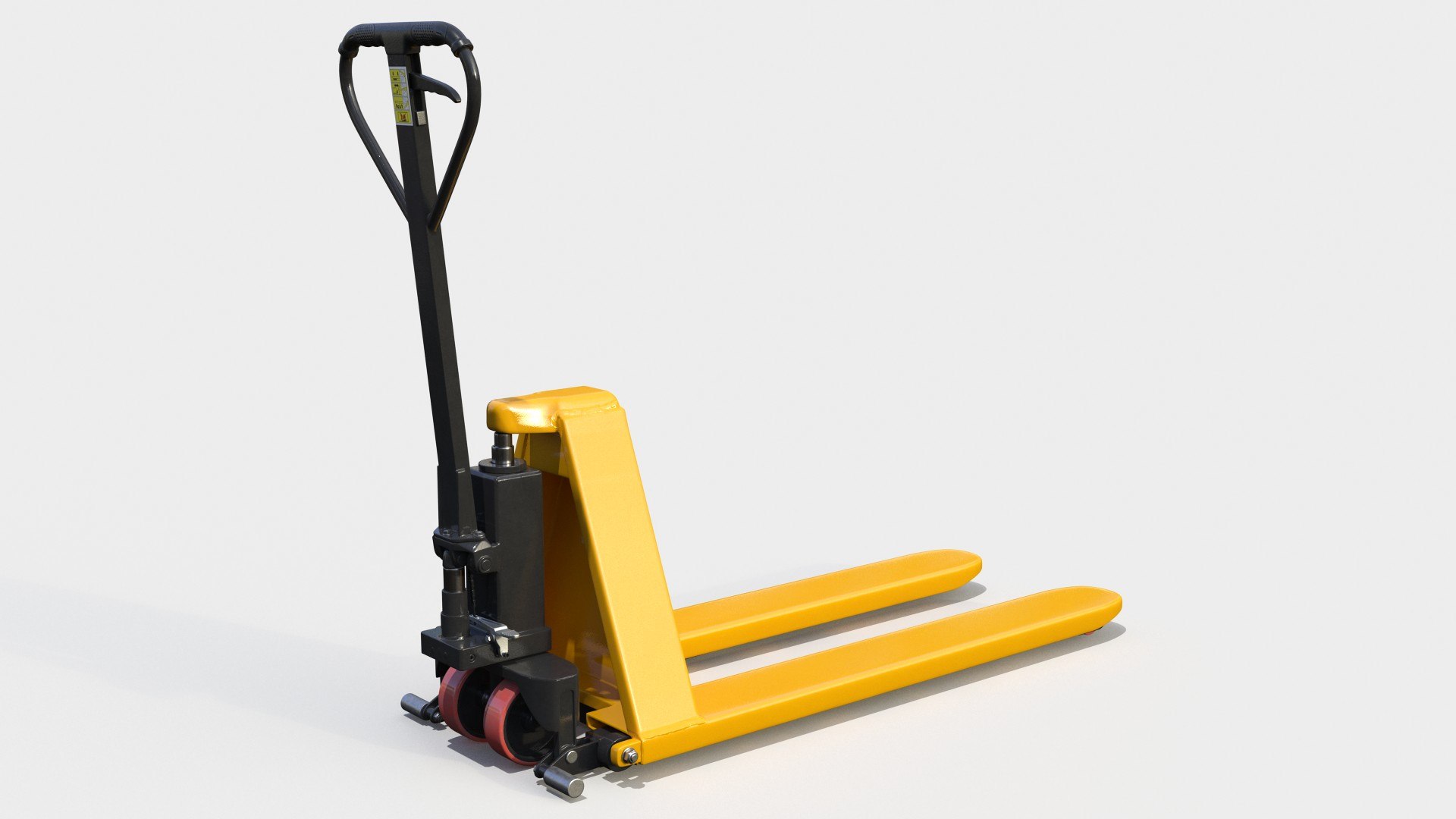 Scissor Pallet Truck Folded 3D model preview