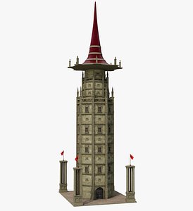 Fantasy Ancient Tower 3D