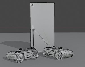 3D console xbox series x model