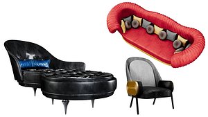 3D Living room furniture collection