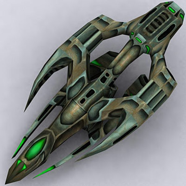 3d alien space ship