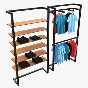 3D Store Wall Display Frame System