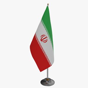 Table Flag Iran 3D
