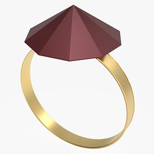 3D model Crystal Ring