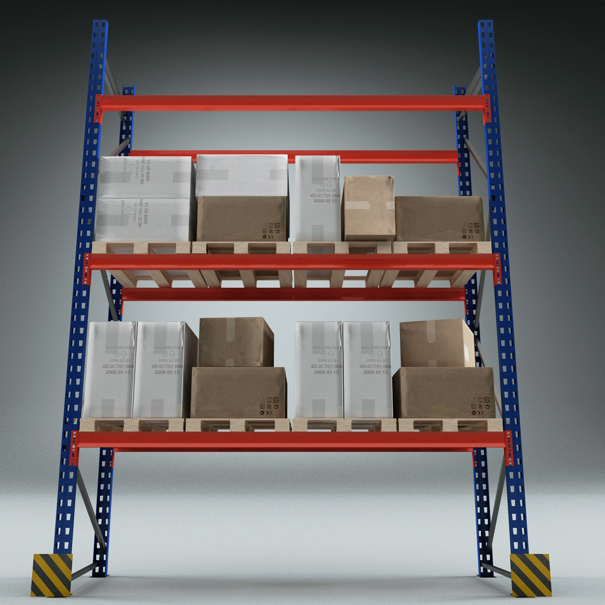 modelo 3d Colección de racks de almacén - TurboSquid 593538