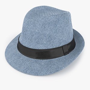 3d model fedora hat