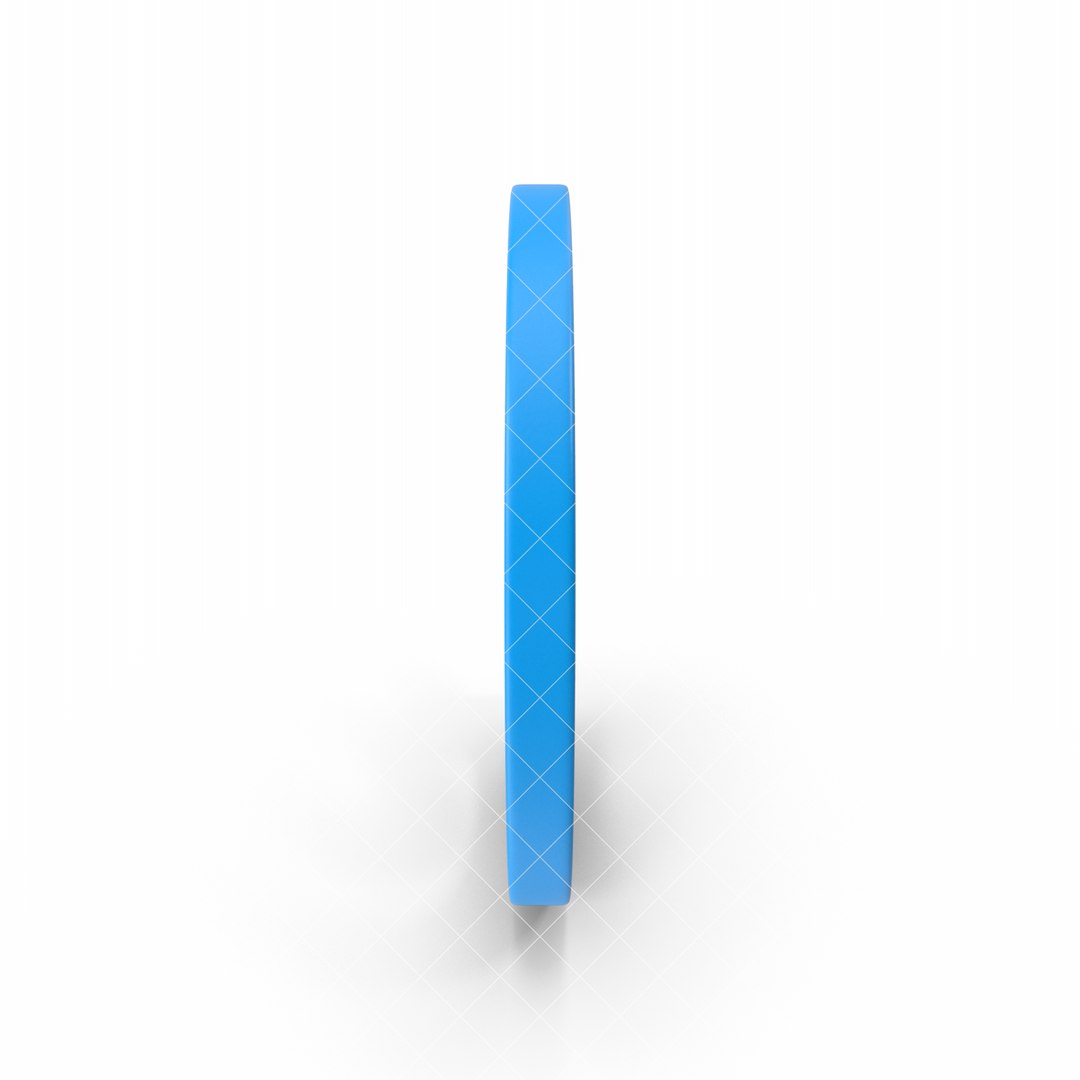 3D Blue AT Symbol Model - TurboSquid 2305790