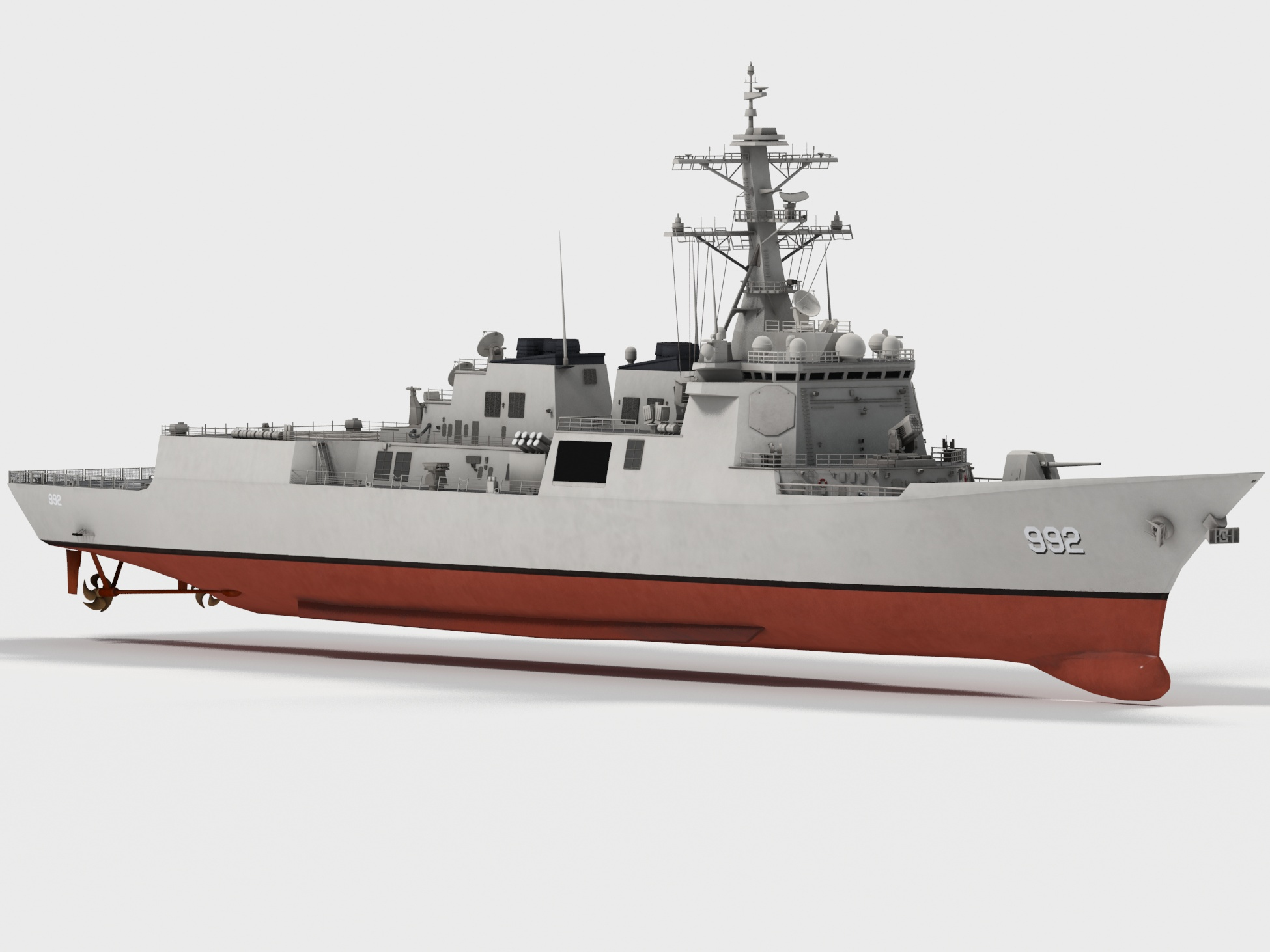 3D RoKS Yulgok Yi I DDG-992 KDX-3 Class model - TurboSquid 1761446